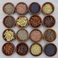 Square of Sixteen Spices in Bowls