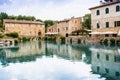 The Square of sources in Bagno Vignoni Royalty Free Stock Photo