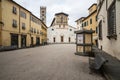 The square of st frediano lucca tuscany Italy europe