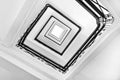 Square staircase perspective Royalty Free Stock Photo
