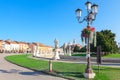 Square with statues in padua Italy Royalty Free Stock Photo