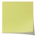 Square sticky note, and shadow