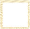 Square stitched patch frame, squared embroidery badge seam
