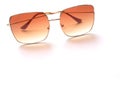Square sunglasses isolate on a white background Royalty Free Stock Photo