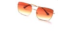 Square sunglasses isolate on a white background Royalty Free Stock Photo
