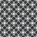 Square table in sharp line abstract seamless pattern monochrome Royalty Free Stock Photo