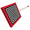 Square target and arrow Royalty Free Stock Photo