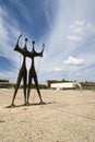 Square of the three powers in Brasilia Royalty Free Stock Photo