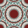 Tile With Circular Frame Vintage Medieval Decorative Patterns Royalty Free Stock Photo