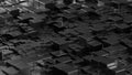 Square tiles abstract background with dark metallic cubes and geometric 3d texture Royalty Free Stock Photo