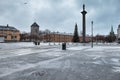 The square of Torget in Trondheim