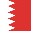 Square vector flag of Bahrain Royalty Free Stock Photo