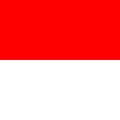 Square vector flag of Indonesia Royalty Free Stock Photo