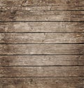 Square vintage wooden panel with horizontal planks and gaps