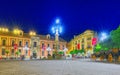 Square Virgin of the Kings Plaza Virgen de los Reyes and monum Royalty Free Stock Photo