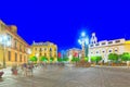 Square Virgin of the Kings Plaza Virgen de los Reyes and monum Royalty Free Stock Photo