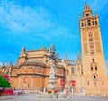 Square Virgin of the Kings Plaza Virgen de los Reyes and monum