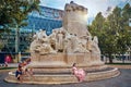 Square VÃÂ¶rÃÂ¶smarty tÃÂ©ri in Budapest, memorial VÃÂ¶rÃÂ¶smarty MihÃÂ¡ly emlÃÂ©kmÃÂ±