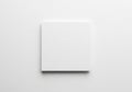 A square white canvas is centered against a plain white background Royalty Free Stock Photo
