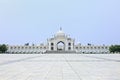 Square with white mosque at the Hui Cultural center in Yinchuan, Ningxia Province, China