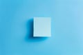 A square of white paper on a blue background Royalty Free Stock Photo