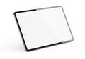 Square whiteboard with black and gray edges isolated on white background Royalty Free Stock Photo