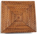 Square wicker plate