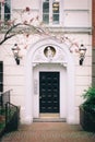 Classic house with square window front door