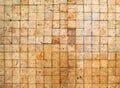 Square wood blocks wall texture