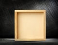 Square wooden frame Royalty Free Stock Photo