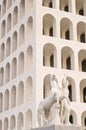 Squared Coliseum in Rome Royalty Free Stock Photo