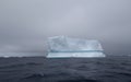 Squared-off iceberg in the Antarctic ocean Royalty Free Stock Photo