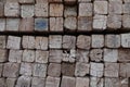 Squared timbers wood background