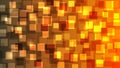 Vector Abstract Shiny Squares Geometric Pattern in Dark Orange Gradient Background Royalty Free Stock Photo