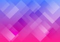 Blue, Purple and Pink Gradient Rectangles and Halftone Dots Pattern Background Royalty Free Stock Photo