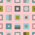 Squares Background Pattern Pink