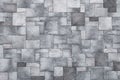 Squares background, stone wall texture, gray rock floor. Monochrome granite, brick surface. Architectural design concept Royalty Free Stock Photo