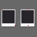 Squares frame template with shadows isolated vector set collection - Vector Royalty Free Stock Photo