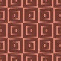 Squares Geometric Seamless Pattern Trendy Vector Brown Retro Abstract Background Royalty Free Stock Photo