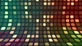 Squares multicolor gradient technology pattern. Luminous digital background