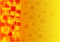 Vector Abstract Orange and Yellow Gradient Geometric Background with Squares Pattern Royalty Free Stock Photo