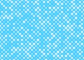 Vector White Squares Pattern with Halftone Effect in Blue Background