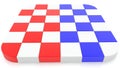 Squares in red, white and blue colors Royalty Free Stock Photo