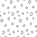 Squares Simple Seamless Pattern on White Background