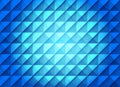 Vector Abstract Blue Gradient Background with Squares and Triangles Geometric Pattern Royalty Free Stock Photo