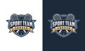 Squash Badge Logo Design Templates Royalty Free Stock Photo