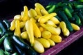 Squash and cucumbers for sale Royalty Free Stock Photo