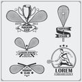 Squash labels, emblems, badges and design elements.