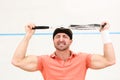 Squash player man Royalty Free Stock Photo