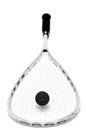 Squash racket and ball